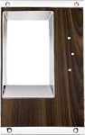 1968 Camaro 4 Speed Manual Transmission Console Shift Plate with Walnut Wood grain