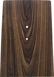 1968 Camaro Console Forward Panel Plate - Walnut