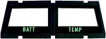 1968-76 CONSOLE BATTERY/TEMPERATURE GAUGE BEZEL