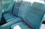 1979-80 FIREBIRD / TRANS AM CUSTOM CLOTH COUPE REAR SEATS LIGHT BLUE  (CONCOURSE QUALITY)