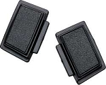 1969-70 Standard Steering Wheel Horn Buttons Black (pair)