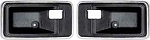1977-81 FIREBIRD CAMARO INNER DOOR HANDLE ESCUTCHEON-PAIR, door cup (BLACK)