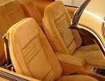 1978 - 81 FIREBIRD CUSTOM CLOTH DELUXE FRONT BUCKET SEATS CAMEL